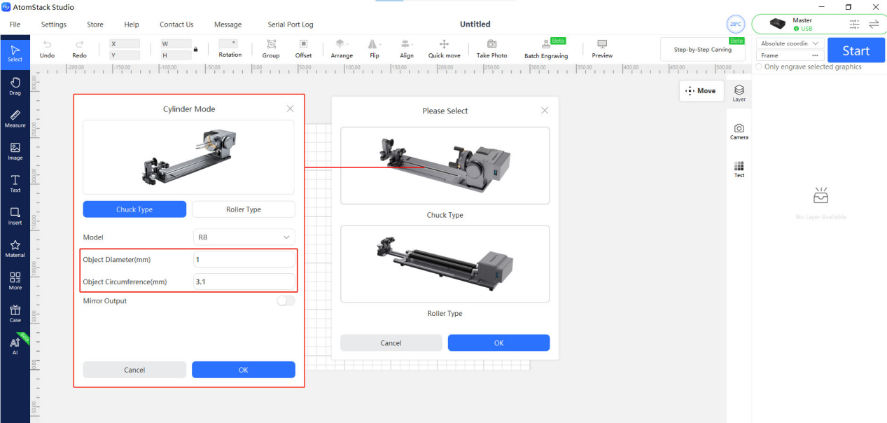 Uso de los accesorios rotativos del Master